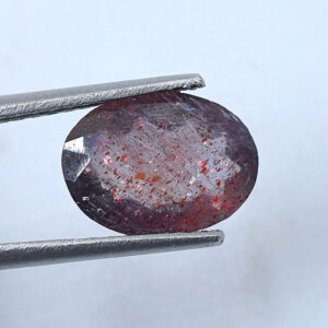 Natural Bloodshot Iolite Sunstone 7X9.5 MM Oval With Multi Glitters Sparkling Iolite Sunstone For Beautiful Jewelry Making BI-303